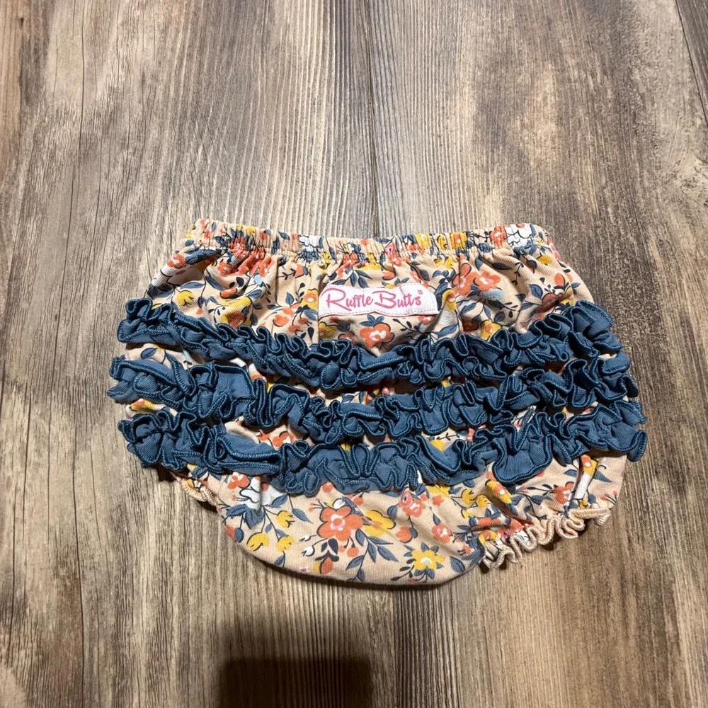 RuffleButts Diaper Cover Floral Ruffle Bloomers Cottagecore